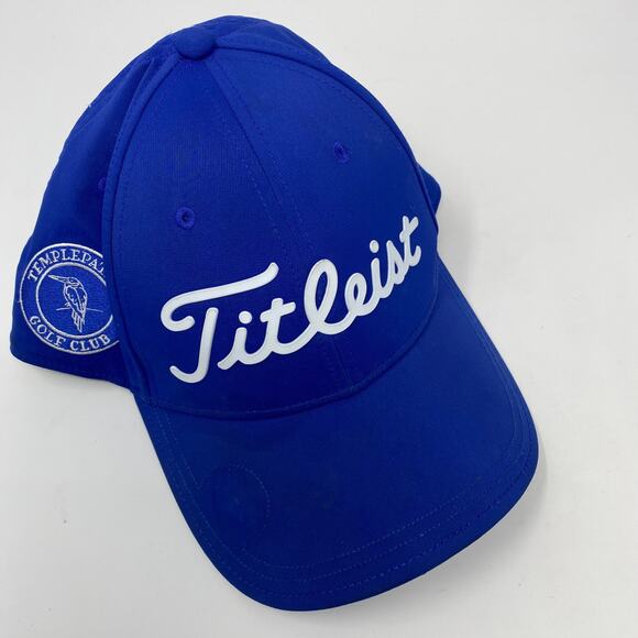 Titleist Blue White Templepatrick Golf Club Strapback One‎ Size Golf Hat - Picture 1 of 6